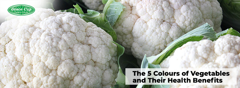 colours of vegetables cauliflower